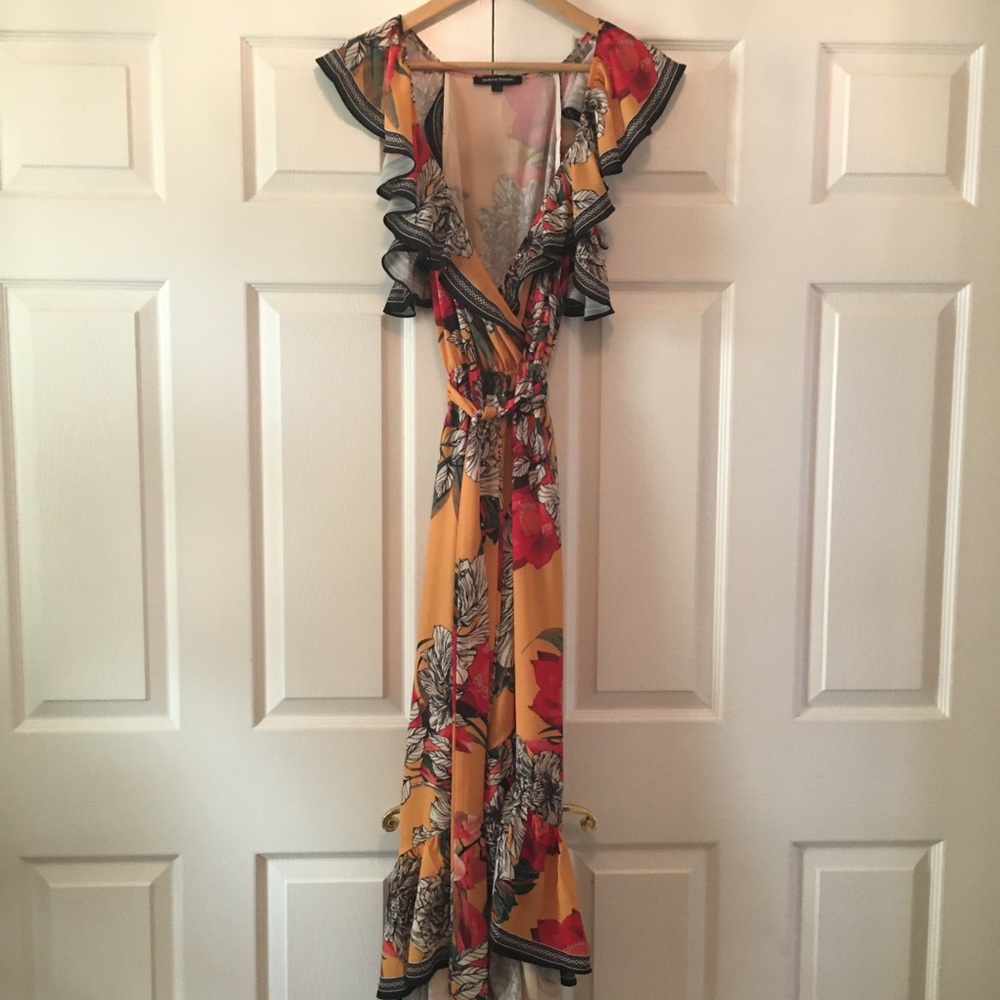 Hi-Lo Floral red/black/yellow/white